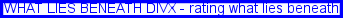 What lies beneath mpeg4